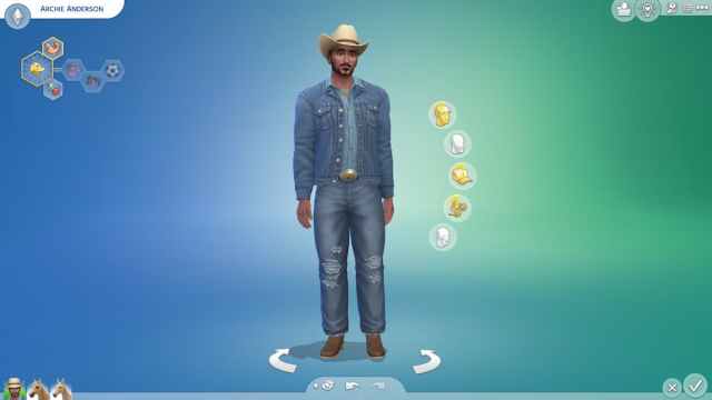 Create a Sim Outfits in Sims 4 Horse Ranch