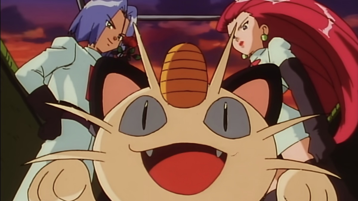 Team Rocket in the Pokemon anime: James, Jessie and Mewoth
