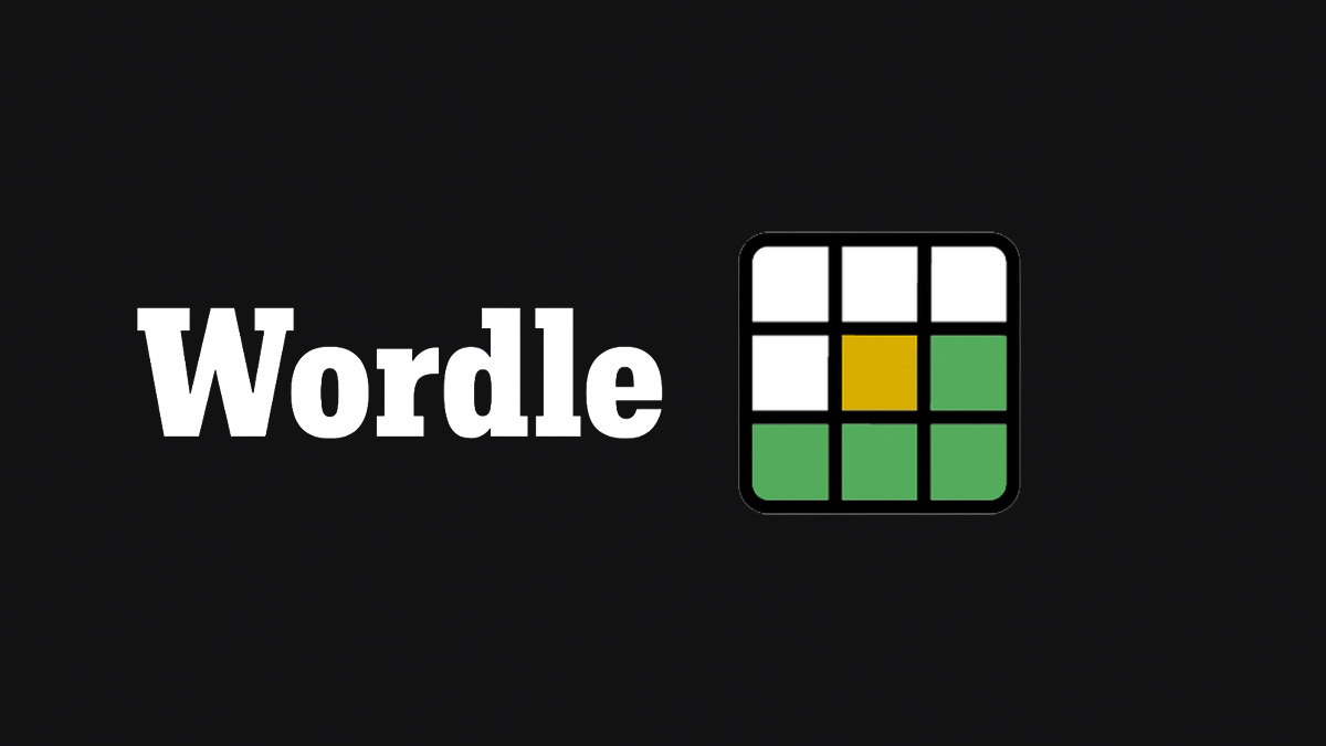 Wordle Logo on Black Image